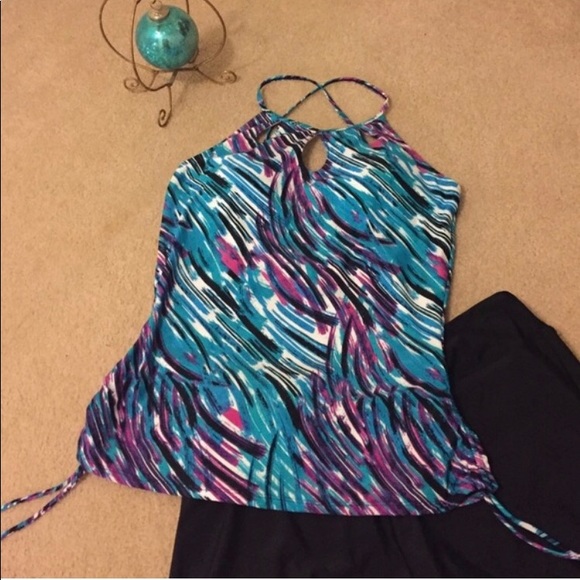 NWOT Sunshine Zone Tankini Swimwear Top Size 14 - Picture 8 of 8